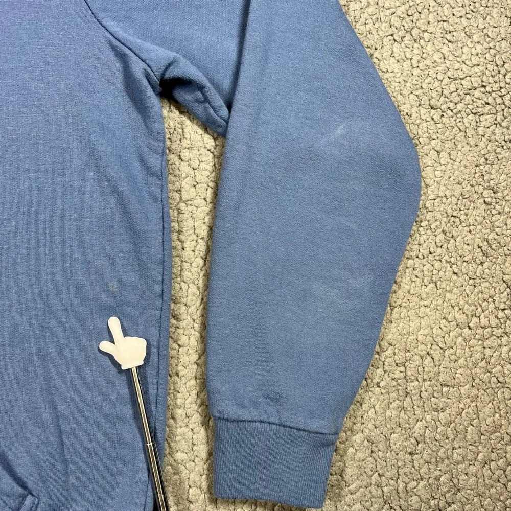 Marine Layer Zip Up Hoodie Mens M MARIN ONE Graphic Blue Casual Soft